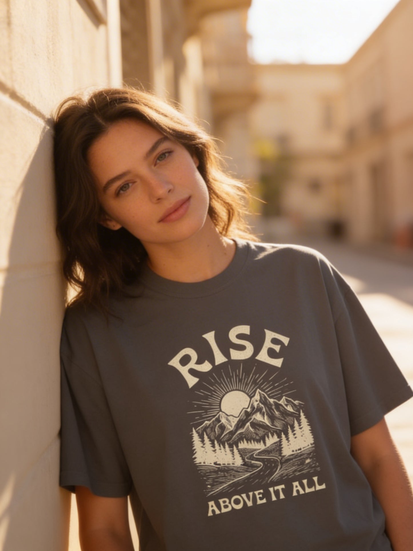 RISE Above Womens Boxy T-Shirt