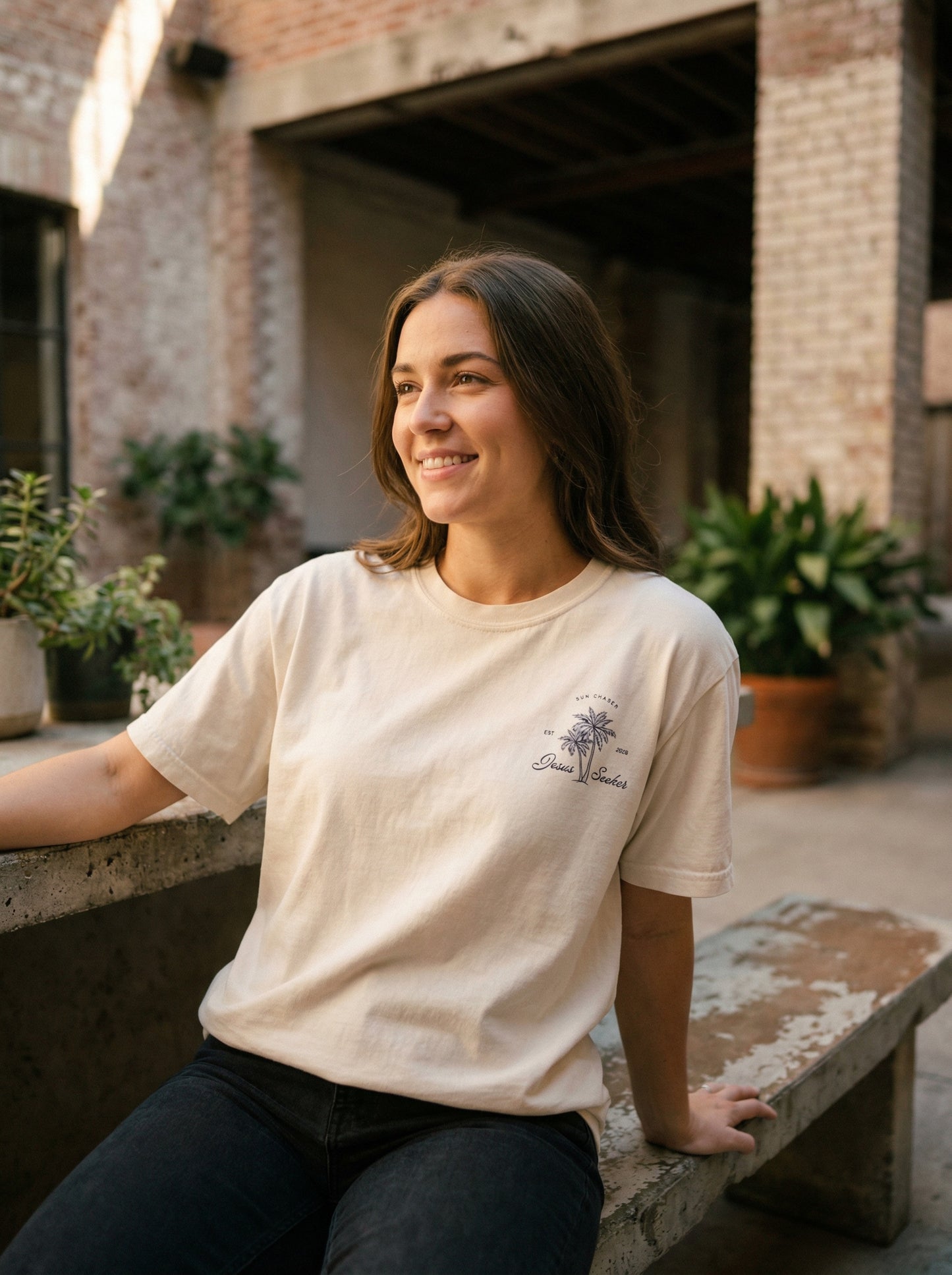 Jesus Seeker Womens Premium Heavyweight Tee