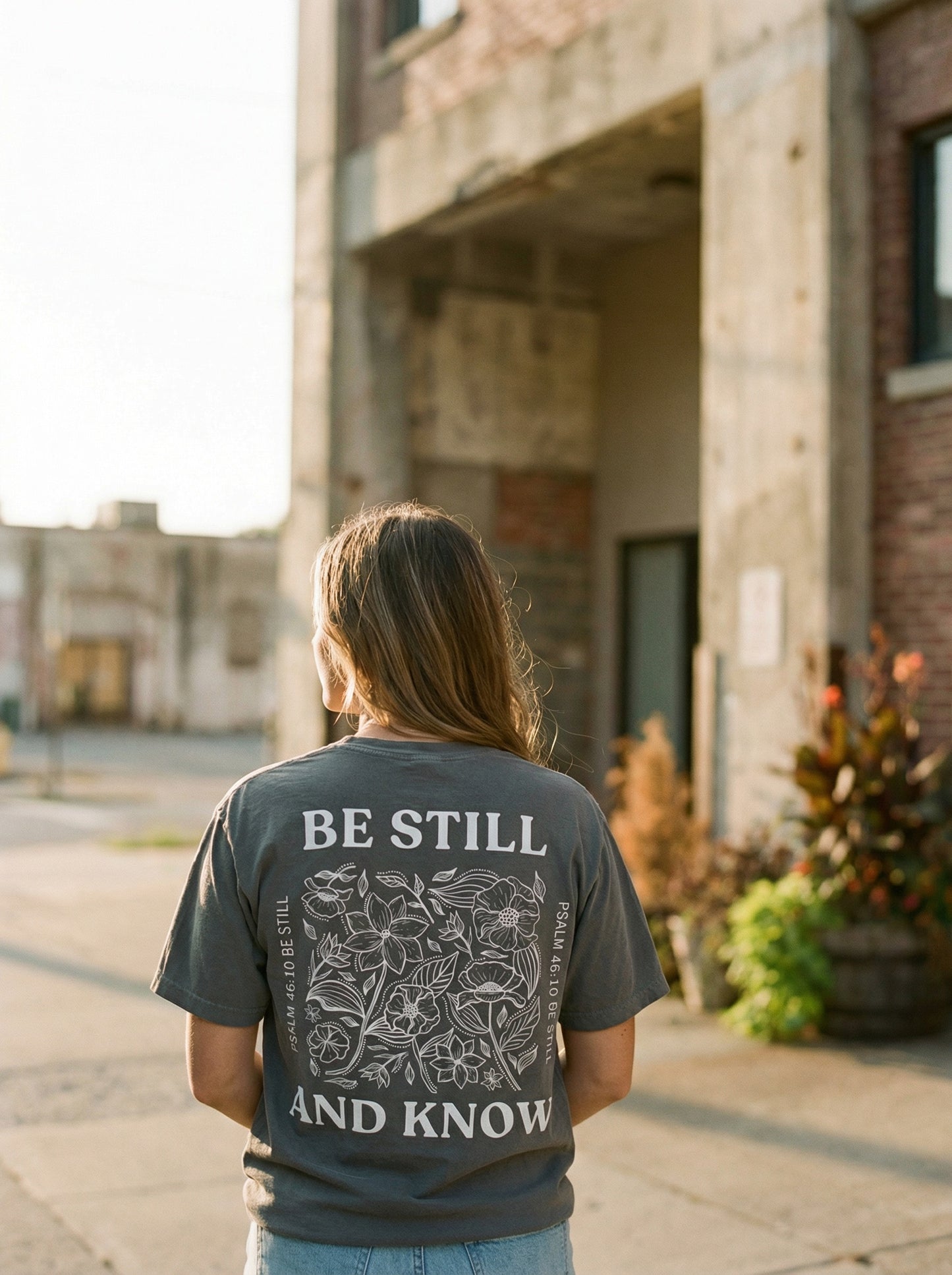 Be Still Womens Premium Heavyweight Tee