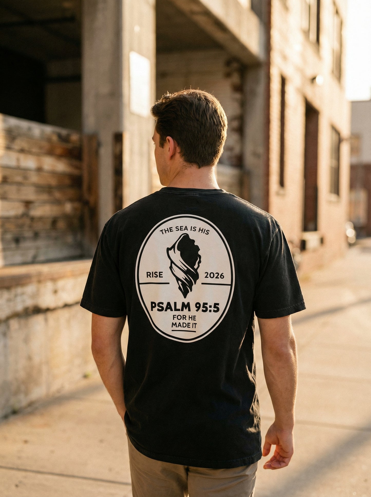 The Sea is His Mens Premium Heavyweight Tee