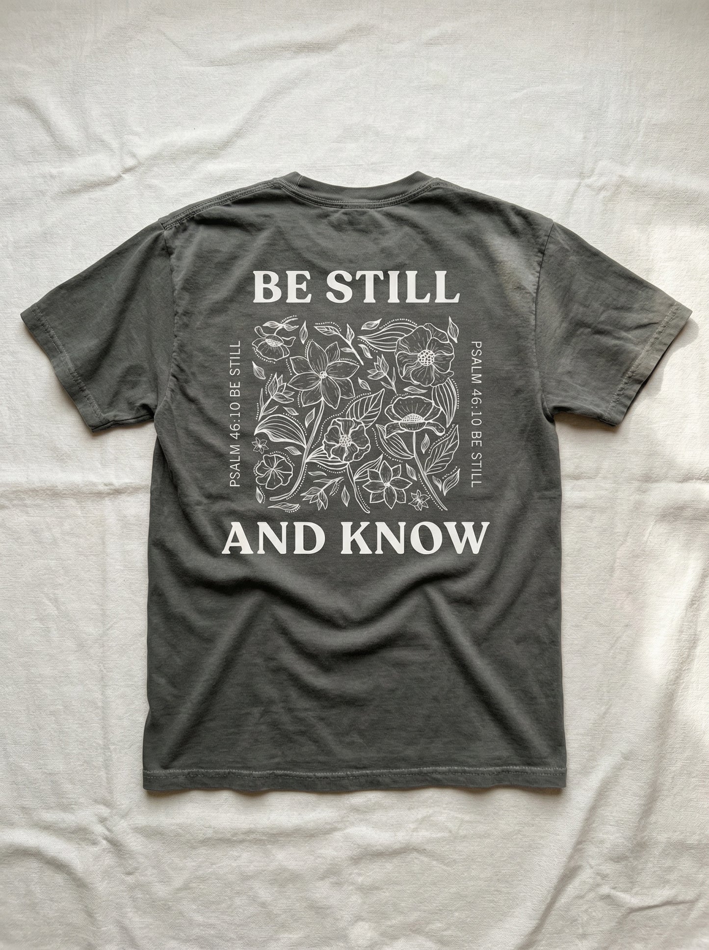 Be Still Womens Premium Heavyweight Tee
