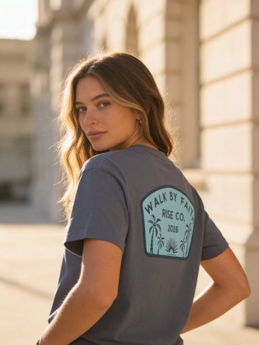 RISE CO Womens Premium Heavyweight Tee
