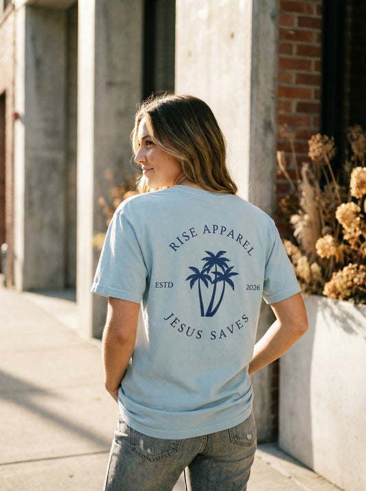 Jesus Saves Womens Premium Heavyweight Tee