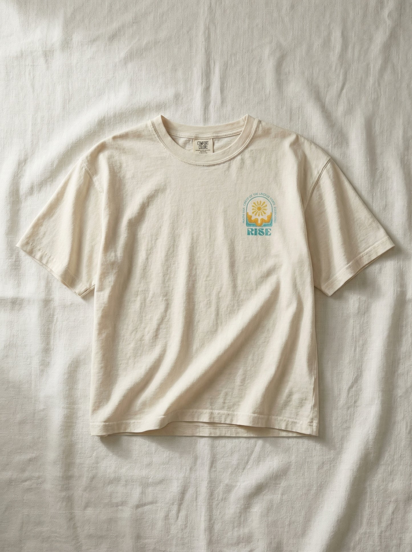 RISE Wavy Sun Womens Boxy Tee
