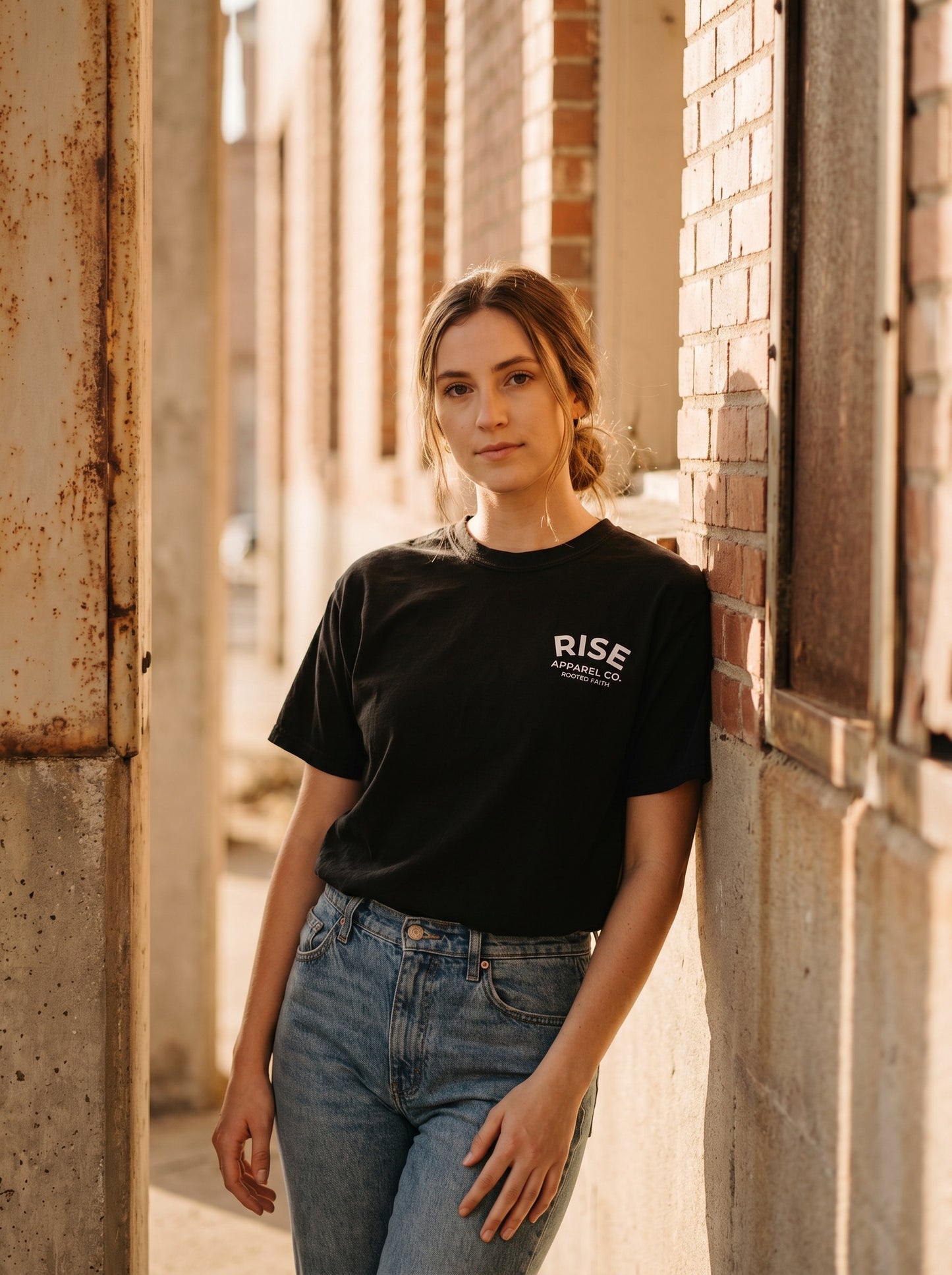 Rooted Faith Womens Premium Heavyweight Tee