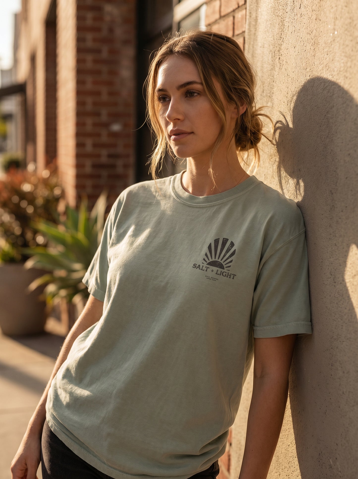 Salt + Light Womens Premium Heavyweight Tee